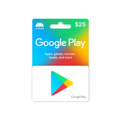 GOOGLE PlAY GIFT CARD 25